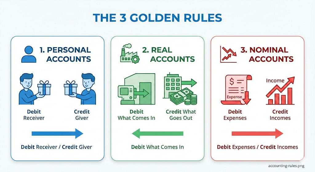 The 3 Golden Rules of Accounting: Your Foundation